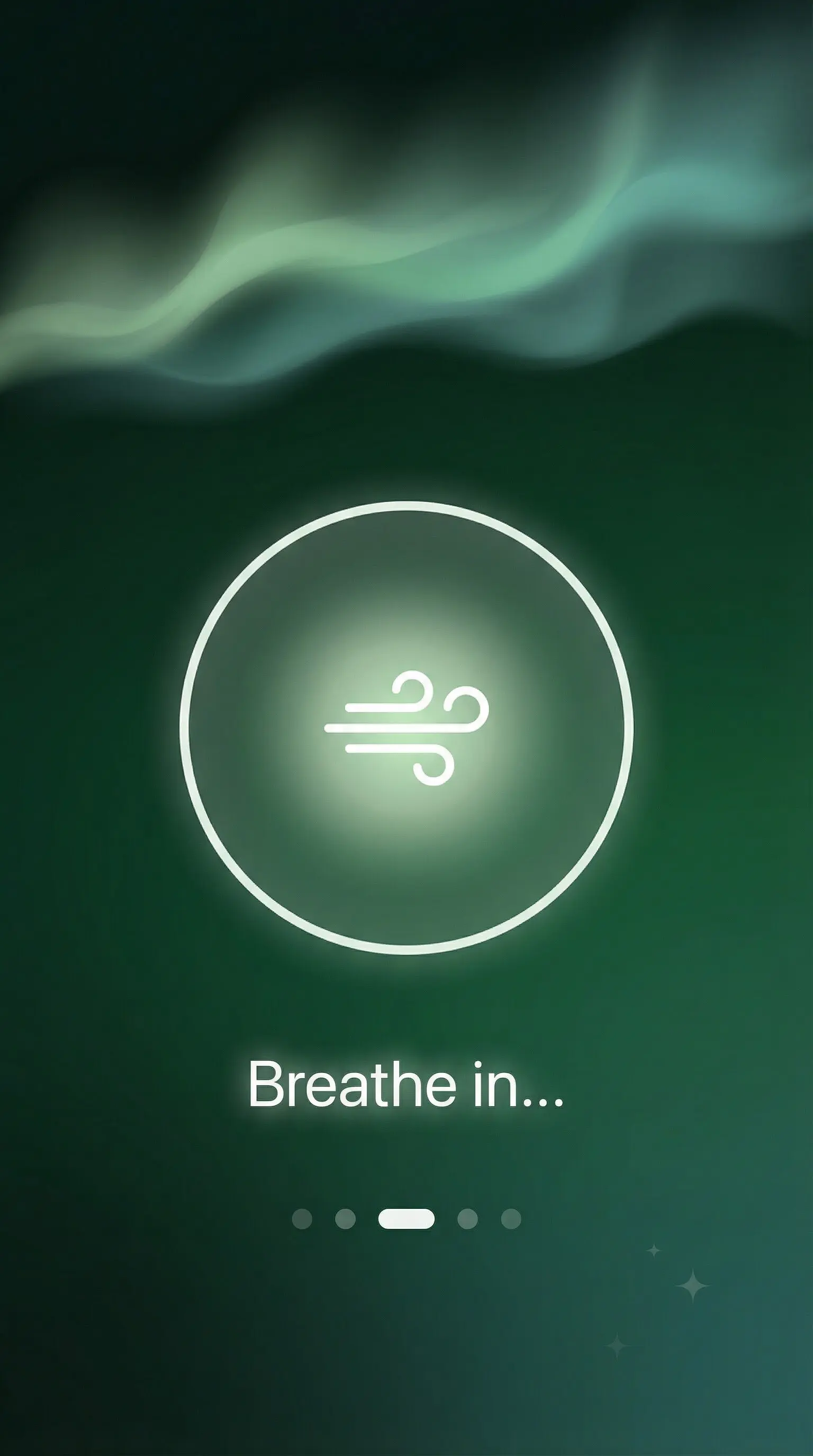 Emergency breathing exercise